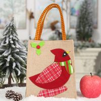 Christmas Linen Patch Embroidered Gift Bag Wholesale Nihaojewelry sku image 2