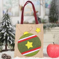 Christmas Linen Patch Embroidered Gift Bag Wholesale Nihaojewelry sku image 3