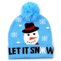 Fashion Contrast Color Jacquard Wool Ball Christmas Knitted Hat Woolen Hat Wholesale Nihaojewelry sku image 4