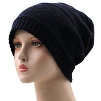 Solid Color Wool Diamond Knitted Hat Wholesale Nihaojewelry sku image 4