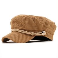 Autumn Solid Color Corduroy Octagonal Hat Wholesale Nihaojewelry sku image 1