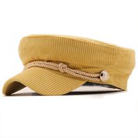 Autumn Solid Color Corduroy Octagonal Hat Wholesale Nihaojewelry sku image 5