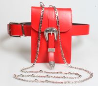 New Multi-function Carved Buckle Long Chain Waist Bag Wholesale Nihaojewelry sku image 1