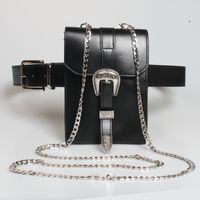 New Multi-function Carved Buckle Long Chain Waist Bag Wholesale Nihaojewelry sku image 3