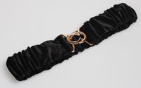 Fashion Decoration Women's Dress Elastic Wide Belt Cashmere Coat Elastic Horseshoe Buckle Wide Waist Seal sku image 4