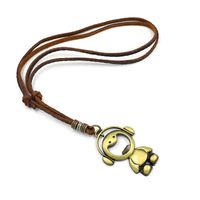 Rétro Grande Feuille De Pendentif Collier Long Pull Chaîne Hommes Et Femmes Coréenne-style Feuille De Peau De Vache Chaîne Collier Accessoires Personnels sku image 8