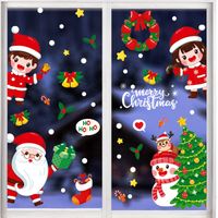 Cartoon Santa Claus Snowman Bedroom Living Room Wall Stickers Wholesale Nihaojewelry main image 1