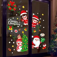 Cartoon Santa Claus Snowman Bedroom Living Room Wall Stickers Wholesale Nihaojewelry main image 4