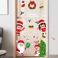Cartoon Santa Claus Snowman Bedroom Living Room Wall Stickers Wholesale Nihaojewelry main image 5