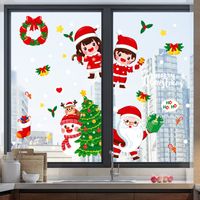 Cartoon Santa Claus Snowman Bedroom Living Room Wall Stickers Wholesale Nihaojewelry main image 6