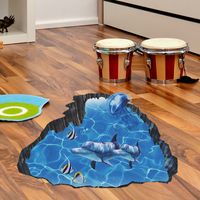 New Underwater World Whale Children's Bedroom Floor Sticker Wholesale Nihaojewelry main image 5