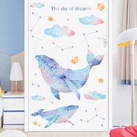 Nouveau Rêveur Baleine Nuages Constellations Décoration De La Maison Stickers Muraux En Gros Nihaojewelry main image 4