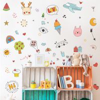 New Cartoon Animal Plant Airplane Moon Children's Bedroom Wall Stickers Wholesale Nihaojewelry main image 4