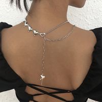 European And American Jewelry Geometric Simple Shaped Love Necklace Hip-hop Nightclub Style Necklace main image 4