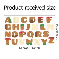 Christmas Cookies 26 English Letters Children's Bedroom Decoration Wall Sticker Wholesale Nihaojewelry sku image 1
