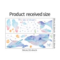 New Dreamy Whale Clouds Constellations Home Decoration Wall Stickers Wholesale Nihaojewelry sku image 1