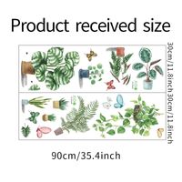 New Potted Succulent Turtle Back Leaf Hanging Basket Butterfly Wall Sticker Wholesale Nihaojewelry sku image 1