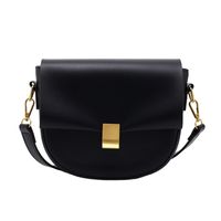 Korean Version Of The Simple Texture Small Bag Autumn 2021 New Trendy Fashion One-shoulder Cross-body Saddle Bag sku image 1