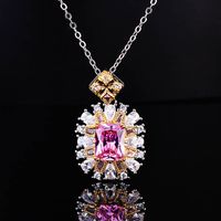 Cobre Chapados en oro de 18k Moda Geométrico Diamante Diamante Artificial sku image 1
