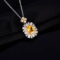 Cobre Chapados en oro de 18k Moda Geométrico Diamante Diamante Artificial main image 4