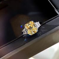 Same Toppa Blue Ring Pt950 Imitation Imported Moissan Diamond Ring Wedding Gift main image 2
