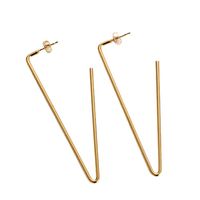 Simple Style U Shape Plating Stainless Steel No Inlaid 18K Gold Plated Earrings main image 6