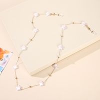 Foreign Trade Special-shaped Pearl Glasses Chain Diy Hanging Neck Anti-lost Pearl Star Glasses Mask Chain Extension Chain Metal Chain main image 4