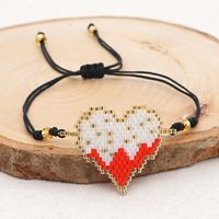 New Bohemia Style Fashion Trend Style Hand-woven Personality Miyuki Rice Beads Love Bracelet sku image 1