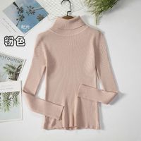 Autumn And Winter Bottoming Shirt New Style Long-sleeved Warm Solid Color Sweater sku image 8