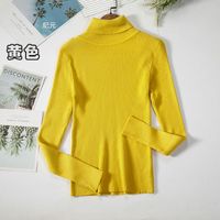 Autumn And Winter Bottoming Shirt New Style Long-sleeved Warm Solid Color Sweater sku image 9