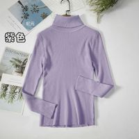 Autumn And Winter Bottoming Shirt New Style Long-sleeved Warm Solid Color Sweater sku image 11