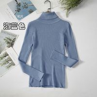 Autumn And Winter Bottoming Shirt New Style Long-sleeved Warm Solid Color Sweater sku image 13
