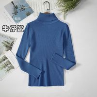 Autumn And Winter Bottoming Shirt New Style Long-sleeved Warm Solid Color Sweater sku image 15