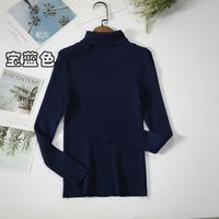 Autumn And Winter Bottoming Shirt New Style Long-sleeved Warm Solid Color Sweater sku image 16