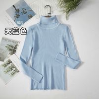 Autumn And Winter Bottoming Shirt New Style Long-sleeved Warm Solid Color Sweater sku image 17