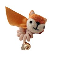 Korean Version Of The New Felt Fox Tiger Cute Phone Coil Hair Ring main image 6