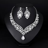 Factory Wholesale New Suit Necklace Alloy Rhinestone Glass Temperament Fashion Accessories main image 4