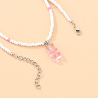 2021 New Bohemian Pearl Necklace Personality Resin Bear Trend Exquisite Pendant Jewelry main image 5