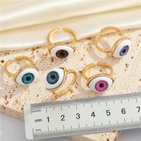 Cross-border New Jewelry Personality Demon Eye Necklace Ring Adjustable Geometric Pendant Index Finger Ring main image 6