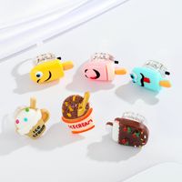 Cross-border Cute Cake Luminous Ring Creative Cartoon Children's Toy Ring Adjustable Index Finger Ring main image 2