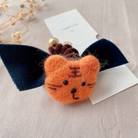 Korean Version Of The New Felt Fox Tiger Cute Phone Coil Hair Ring sku image 2