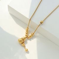 Blessing Gourd Pendant Necklace New 18k Gold Plated Titanium Steel Clavicle Chain Jewelry sku image 1