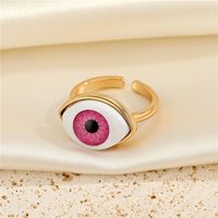 Cross-border New Jewelry Personality Demon Eye Necklace Ring Adjustable Geometric Pendant Index Finger Ring sku image 1