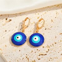 New Jewelry Dark Blue Eyes Creative Turkish Eye Earrings Clavicle Chain sku image 3