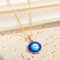 New Jewelry Dark Blue Eyes Creative Turkish Eye Earrings Clavicle Chain sku image 1