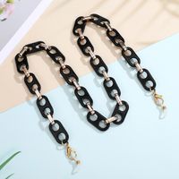 Acrylic Pig Nostril Mask Chain Hanging Neck Glasses Chain Mask Rope Hanging Chain Necklace Korea Chain sku image 2