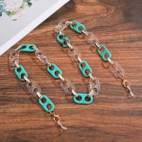 Acrylic Pig Nostril Mask Chain Hanging Neck Glasses Chain Mask Rope Hanging Chain Necklace Korea Chain sku image 5