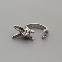 New Trend Personality Retro Animal Ring Metal Rabbit Eagle Kitten Ring Cross-border Jewelry sku image 5