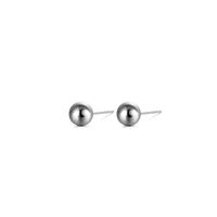 Stainless Steel Bead Pin 4/6mm Peas Earrings European And American Small Ball Earrings Wholesale sku image 2