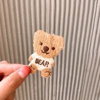 Early Autumn New Knitted Children Bear Hairpin Cute Bangs Clip Bb Clip sku image 9